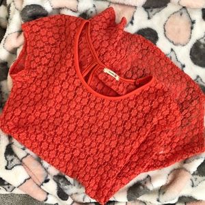 Lovely 153 See Through Orange Top